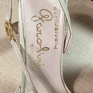 Pre-owned Beautiful Vintage Garolini Slingback Heels in Pearl color